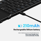 Folding Portable Keyboard with Touchpad – Compact Wireless Keyboard for Creators & Gamers