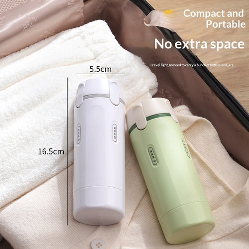 4‑in‑1 Travel Dispenser Bottle | Leak‑Proof Portable Toiletry Container
