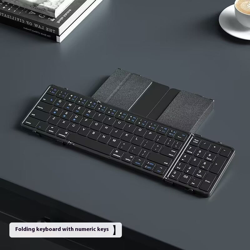 Folding Portable Keyboard with Touchpad – Compact Wireless Keyboard for Creators & Gamers