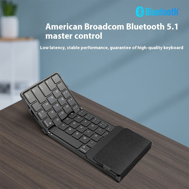 Folding Portable Keyboard with Touchpad – Compact Wireless Keyboard for Creators & Gamers