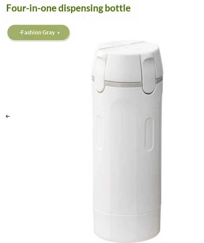 4‑in‑1 Travel Dispenser Bottle | Leak‑Proof Portable Toiletry Container